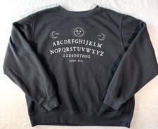 Ouija Board Crewneck Sweatshirt Black Size XXL Fits XL