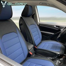 Universal Car Seat Covers Front Rear Black Blue Pu Leather 01 Style Full Set Universal Car Seat Covers Front Rear Black Blue Pu Leather 01 Style Full Set