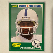 SCORE 1989 Score Andre Rison Rookie Base Set #272 Indianapolis Colts Card. rookie card picture