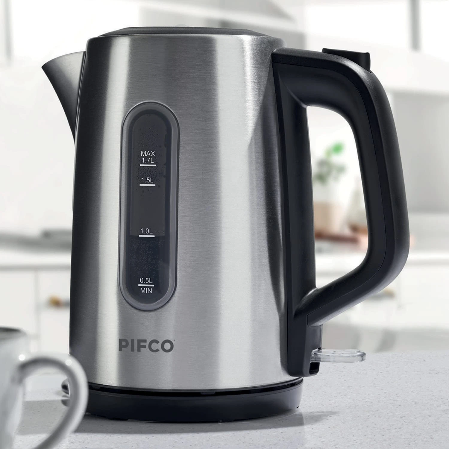Pifco Cordless Kettle 1.7l - Stainless Steel Pifco