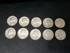 Lot of 10 90% Silver Washington Quarters Various Years