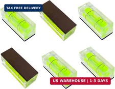 6Pcs Magnetic Small Bubble Level 10x10x29mm Mini Square Bubble Spirit Levels Lev