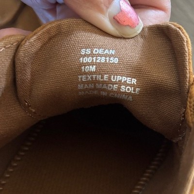 Sun + Stone Dean Mens Tan Textile Lace Up Oxford Shoes Size  display picture 1