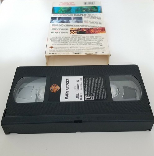 Mars Attacks Nice Planet We'll Take It VHS Tape 1997 Jack Nicholson Color PG 13 - Picture 7 of 12