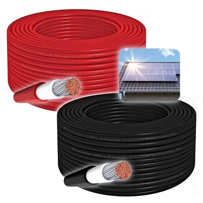ARLI Solarkabel Solarleitung 4mm² 6mm² Photovoltaik PV kabel 50m 100m H1Z2Z2-K 4 6 mm