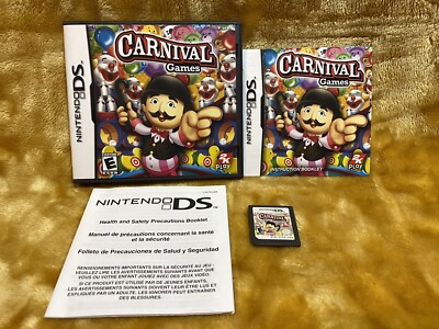 RARE Official Authentic Nintendo DS Carnival Games Complete