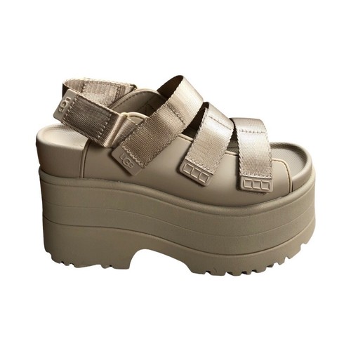 UGG Women's Goldenrise Mustard Seed Platform Sandals Shoes 1167431