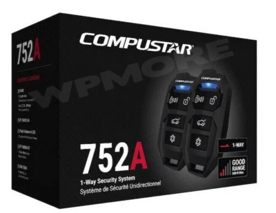 Compustar CS752-A 1-Way LED 300-ft Range Security Keyless Entry Alarm System