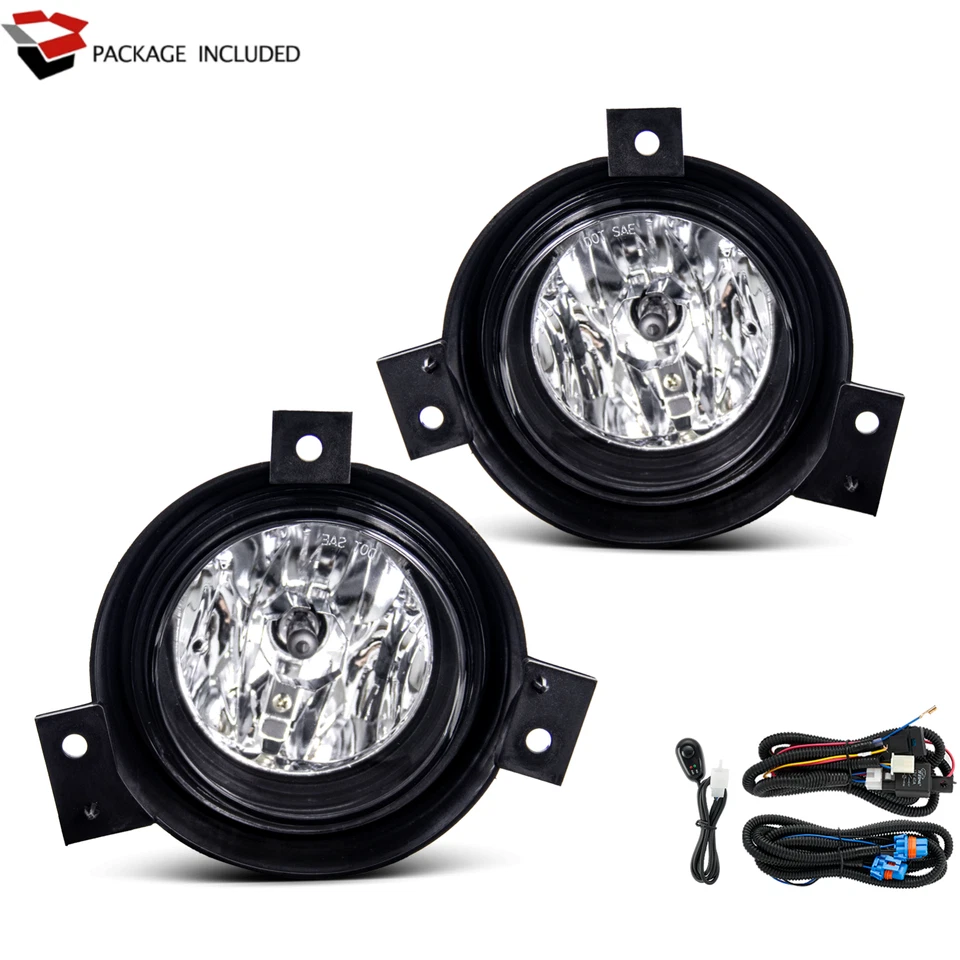 Fog Lights Assembly for 2001 2002 2003 Ford Ranger with Switch Clear Lens - Image 2 of 4