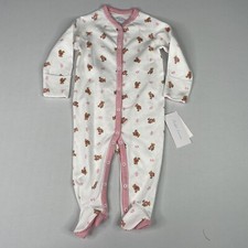 Ralph Lauren Baby Girl's 6 MONTH Pink Allover Polo Bear Print One Piece Coverall