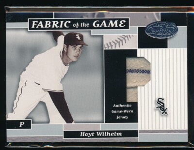 Hoyt Wilhelm 2002 Leaf Certified Fabric of the Game Patch 47/50