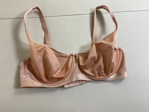 Soma Beige Sheer Mesh Bra size 36D Underwire Brown Adjustable Straps neutral - Picture 15 of 15