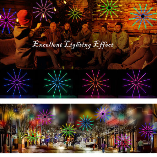 Smart USB Firework LED Fairy string Light RGBIC WS2812B Meteor Starburst lights - Picture 9 of 16
