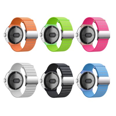 Magnetisch Schnalle Nylon Sport Armband für Google Pixel Watch 1 2 3 41mm 45mm