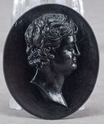 Wedgwood Edward V Black Basalt Portrait Medallion Plaque Circa 1780-1795