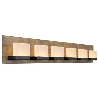 Kira Home Everett 48'' Modern 6-Light 38W LED (360W eq.) Bathroom/Vanity Light