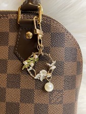 Japan Sakura Flower bag charm Keychain key ring key fob Cherry Blossom new