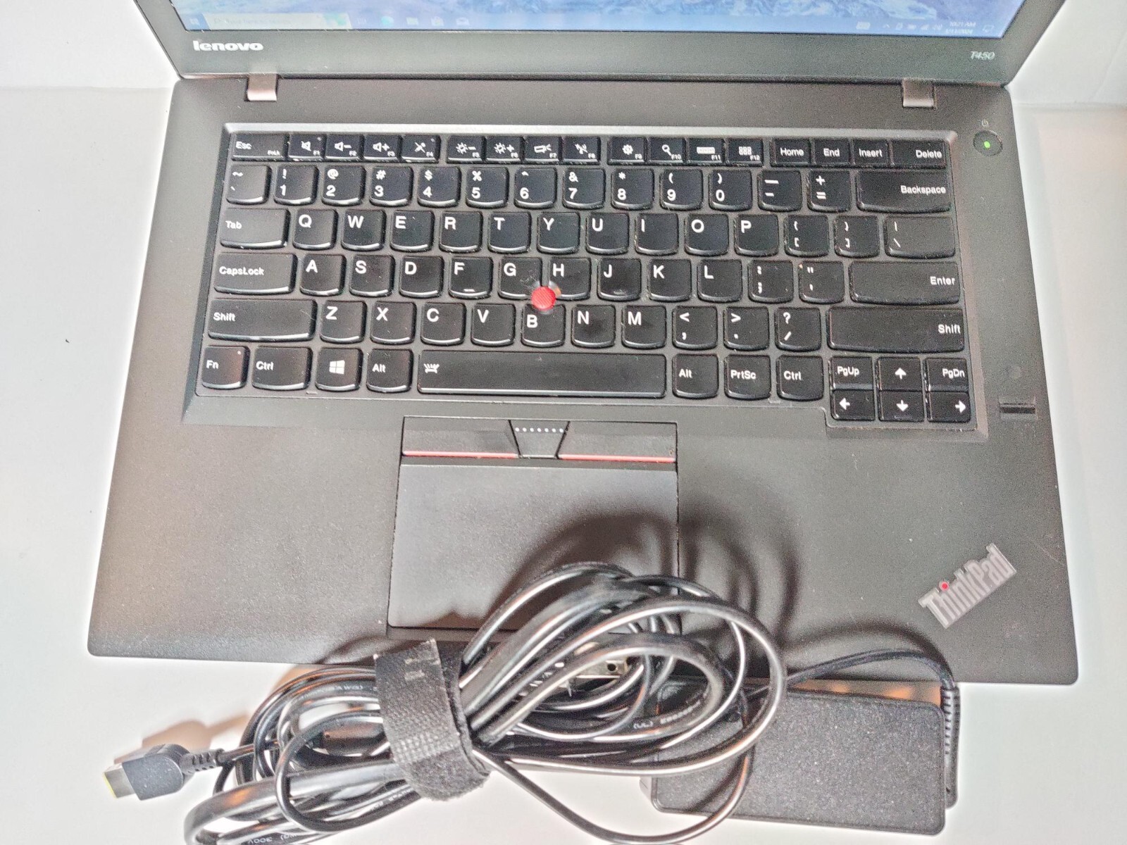 Lenovo ThinkPad T450 i75600U 2.6GHz 8GB 256GB SSD Win10Pro AC Adapter
