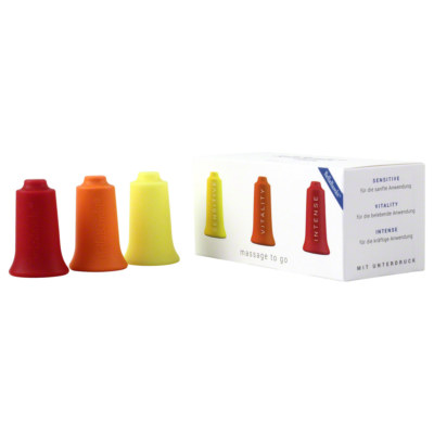 BellaBambi  mini, trio, SENSITIVE gelb, VITALITY orange, INTENSE rot Schröpfsaug
