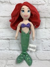 Disney Store Authentic The Little Mermaid Princess Ariel Plush Stuffed Toy 14"