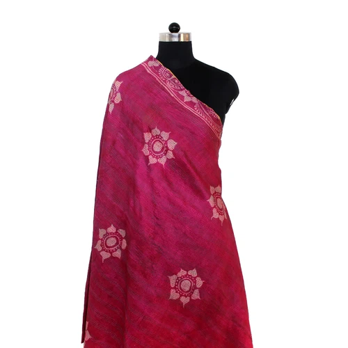 Silk Kantha Scarf Head Wrap Stole Dupatta Hand Quilted Women Shawl Stitched Big