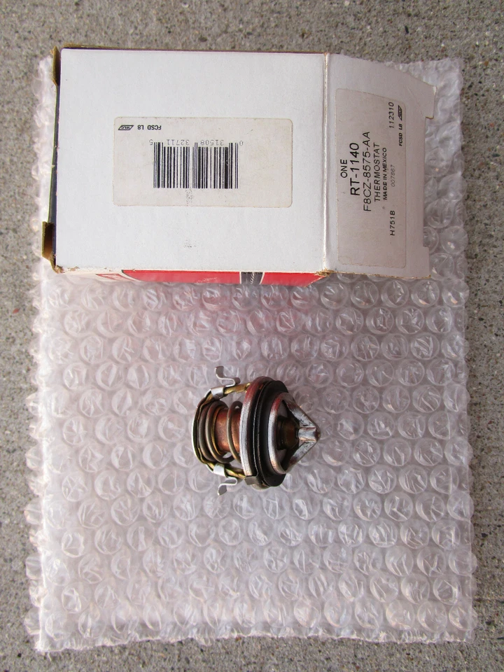 FORD F8CZ-8575-AA F8CZ8575AA MOTORCRAFT RT1140 ENGINE COOLANT THERMOSTAT OEM NEW - Image 2 of 4