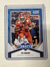 Tee Higgins RC 2020 Score NFL Draft GOLD Zone #11 Serial #'D 50/50 Bengals