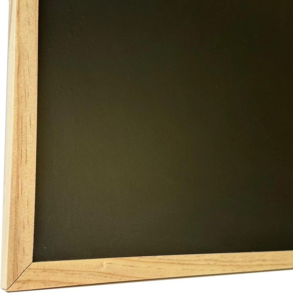 Large Black Board Wooden Framed Office School Notice Menu Chalk Board 60x40cm UK - Image 3 of 4
