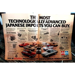 1979 Dodge Chrysler Japanese Import Cars various 2 Page Vintage Print Ad Origina