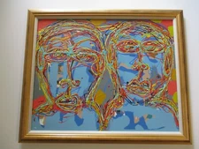 30" TSS PAINTING CONTEMPORARY MODERNIST AMERICAN ABSTRACT PORTRAIT EXPRESSIONIST