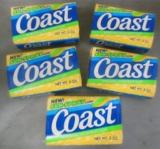 Lot of 5  Vintage Coast Sun-spray 5 Oz Refreshing Deodorant Bar Soaps P  G