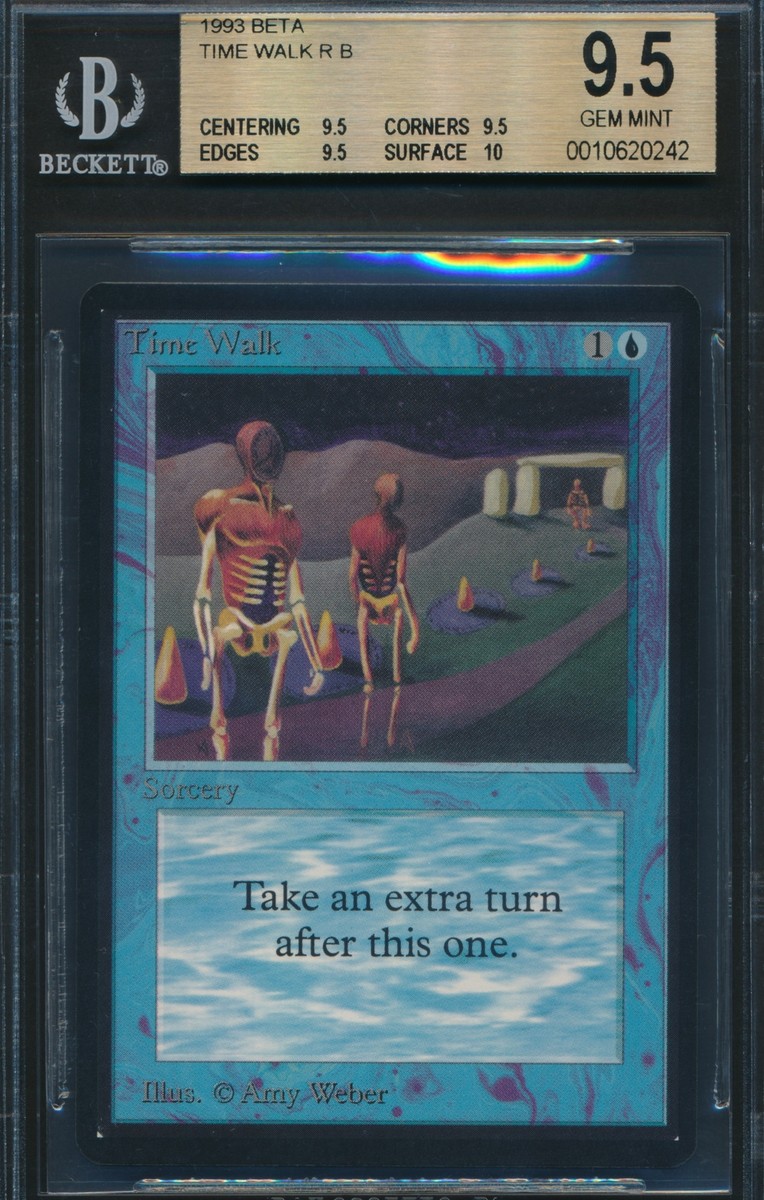 Beta Time Walk BGS 9.5 Graded Magic MTG (0242) -magicgraders Beta Time Walk BGS 9.5 Graded Magic MTG (0242) -magicgraders