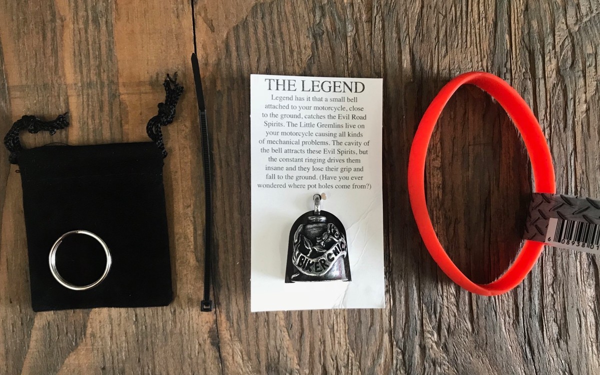 BIKER CHICK GREMLIN BELL COMPLETE KIT WITH WRISTBAND | eBay