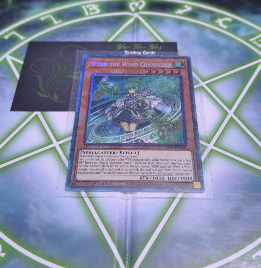 RA01-EN018 Wynn the Wind Channeler Collectors Rare 1st Edition YuGiOh Card