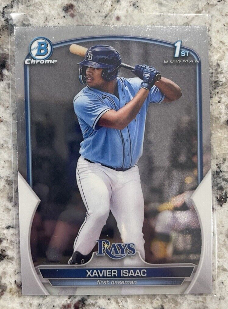 2023 Bowman Chrome Xavier Isaac 1st RC #BCP-145 Rays TB