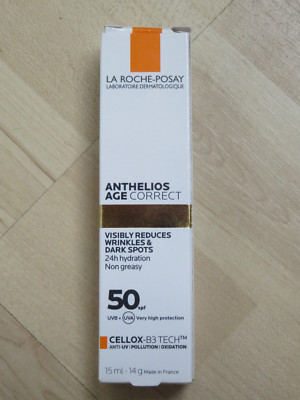 La Roche-Posay Anthelios Age Correct Daily Light Cream LSF 50, 15ml, Neu!