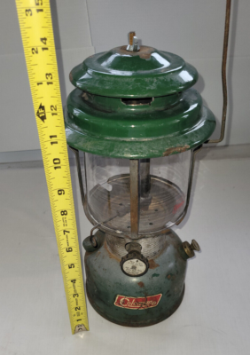 Vintage Coleman Model 220 F Lantern Green Larger 14