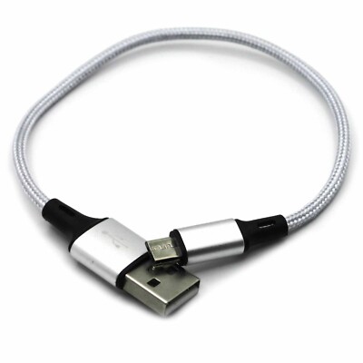 1FT Braided USB-A to Micro USB Charging Data Cable for Android Samsung PS4