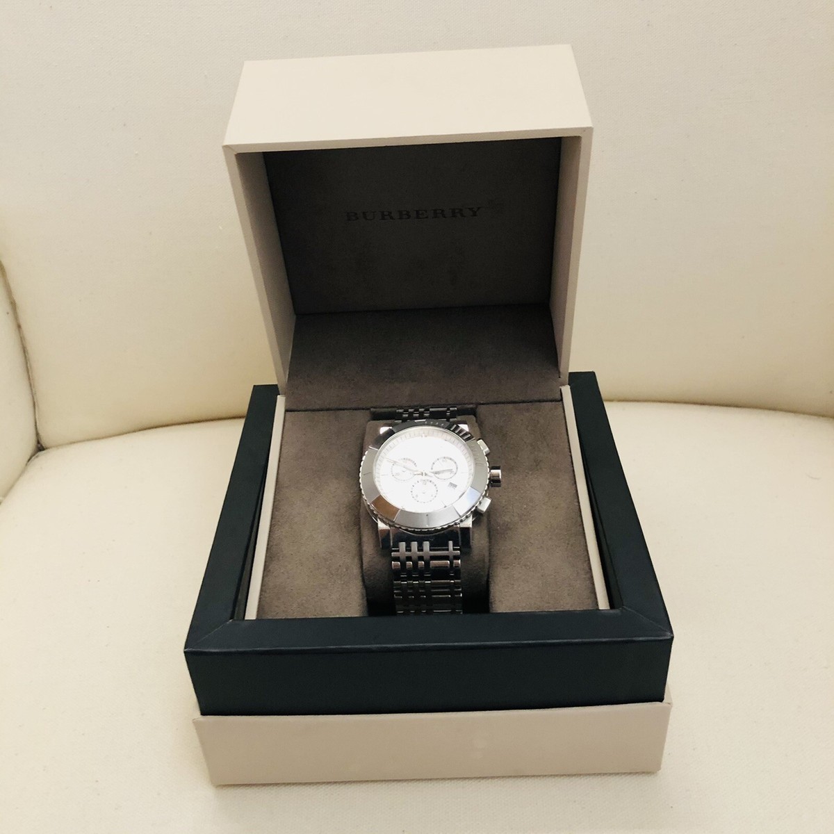 BURBERRY WATCH STAINLESS STEEL COLOR SILVER WITH ORIGINAL
