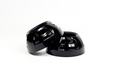2x Apollo 2.0 Flat Black Series Hid Retrofit Projector Shrouds W Centric Ring