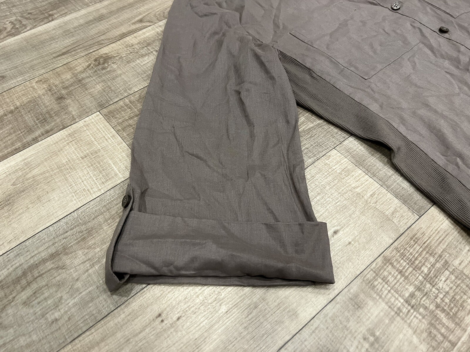 Ann Taylor Light Brown Button Down Cuffed Sleeve … - image 4