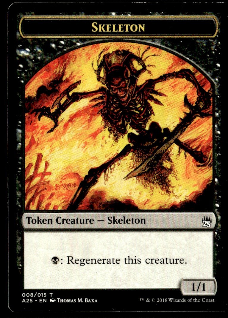 2018 Masters 25 Tokens Skeleton Token/Common #8