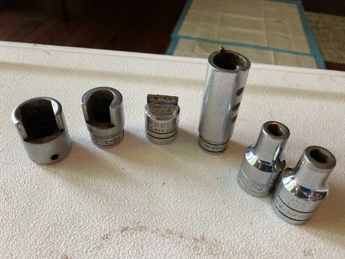 6-PC SNAP-ON PROTO CORNWELL SPECIALTY SOCKET LOT