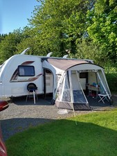 Sunncamp Rotonde 350 Deluxe Caravan Poled Porch Awning Hexagon Front