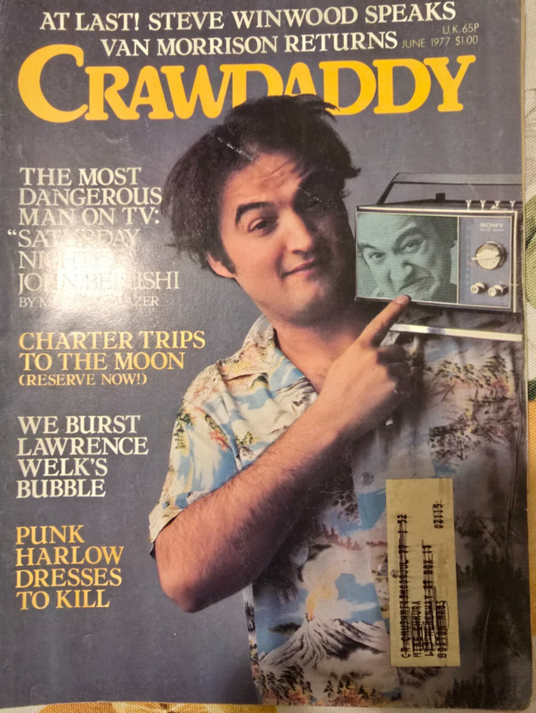 John Belushi Crawdaddy Magazine June 1977 Debbie Harry Blondie SNL