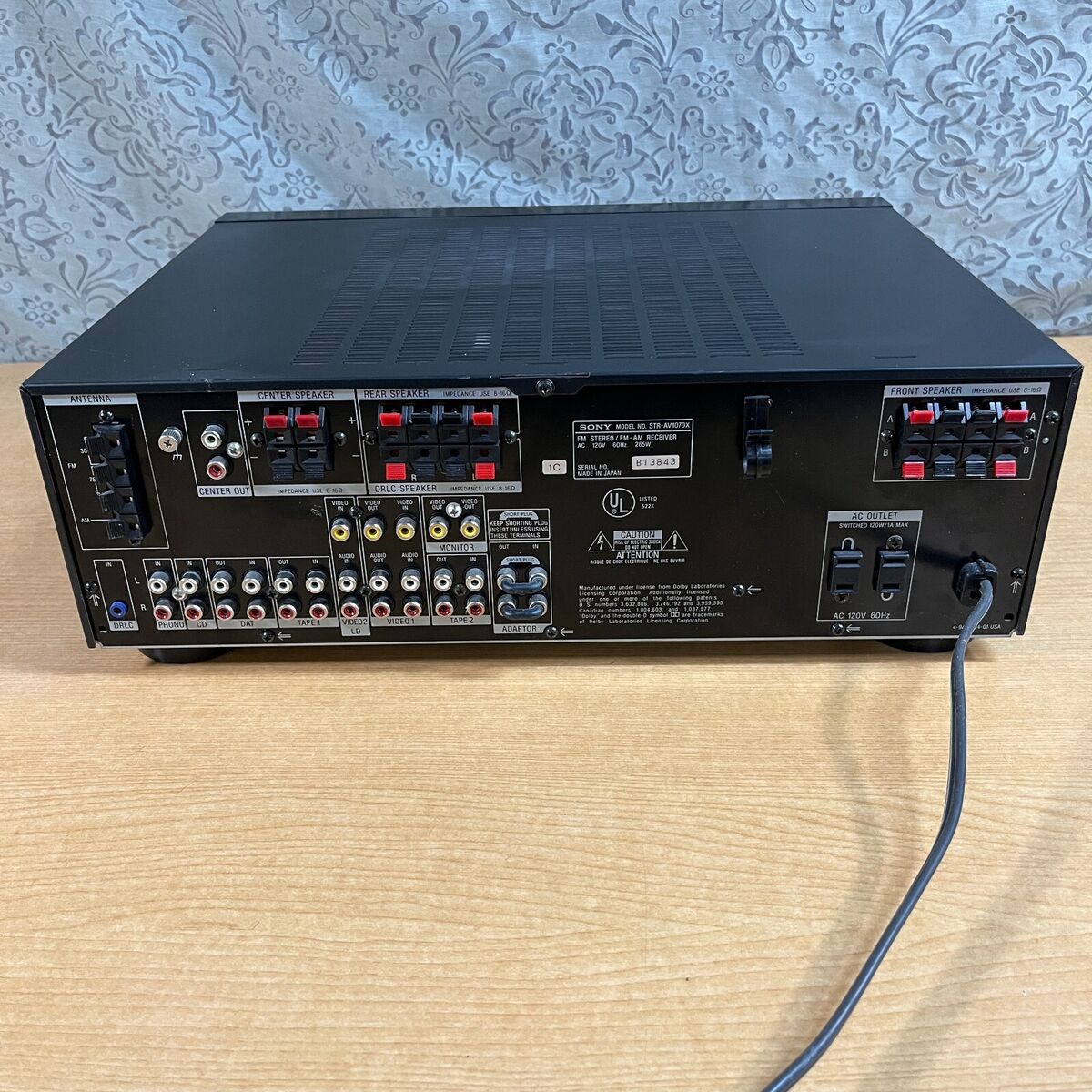 Sony STR-AV1070X Digital Delayed Surround Receiver | Tested Sony STR-AV1070X Digital Delayed Surround Receiver | Tested