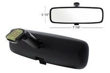 8-in Black Day/Night Interior Rearview Mirror Assembly - Flat Type Mount