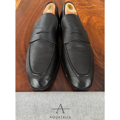 Aquatalia loafer in black leather, US 11.5 | eBay display picture 1