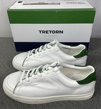 Tretorn Men's White Sneakers with Green Soles Size 11 New w/o Box