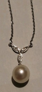 Collier Or Blanc 18k